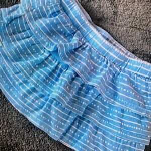 Delicate stitching pattern skirt